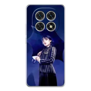Чехлы Венсдей на Xiaomi Redmi Note 15 5G Уэнсдей (AlphaPrint) (Уэнздей с зонтом)