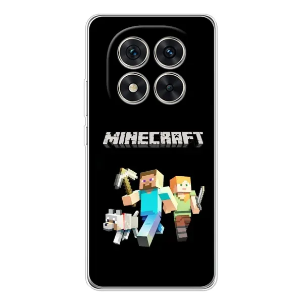 Чехол с принтом «герои Minecraft» для Xiaomi Redmi Note 15 Pro 5G
