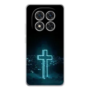 Чехол для Xiaomi Redmi Note 15 Pro 5G (AlphaPrint) - (Христианские) (Крест и город)