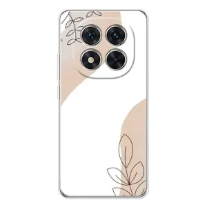 Силконовий чохол з принтом в квітах на Xiaomi Redmi Note 15 Pro 5G (Нюдова гілочка абстракція)
