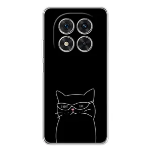 Чехол с рисунком кот на Xiaomi Redmi Note 15 Pro Plus (Равнодушный кот)