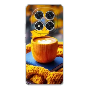 Чехол с уникальным дизайном «Осень с кофе» для Xiaomi Redmi Note 15 Pro Plus (Кофе на желтом пледе)