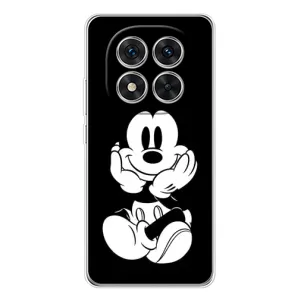 Эксклюзивный чехол для Xiaomi Redmi Note 15 Pro Plus (AlphaPrint - Мультяшные) (Микки на черном)