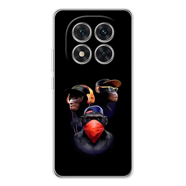 Чохол з принтом «Три мавпи» для Xiaomi Redmi Note 15 Pro Plus Чохол з принтом «Три мавпи» для Xiaomi Redmi Note 15 Pro Plus