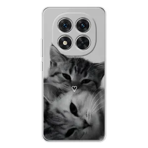 Чехол с рисунком кот на Xiaomi Redmi Note 15 Pro Plus (Пара котов)