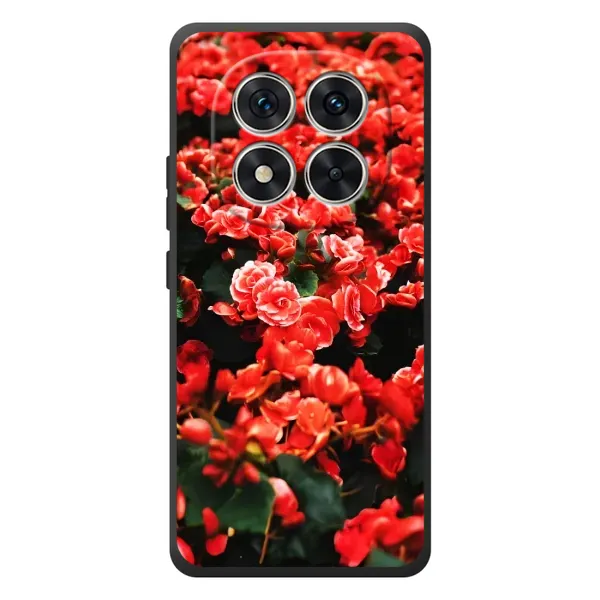 Чехол с принтом «Цветы красные» для Xiaomi Redmi Note 15 Pro Чехол с принтом «Цветы красные» для Xiaomi Redmi Note 15 Pro