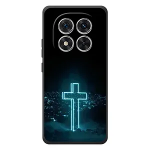 Християнські Чохли для Xiaomi Redmi Note 15 Pro (AlphaPrint) (Хрест і місто)