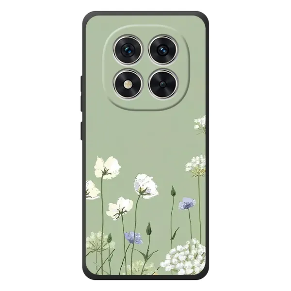 Чехол с принтом «Цветы на зеленом» для Xiaomi Redmi Note 15 Pro