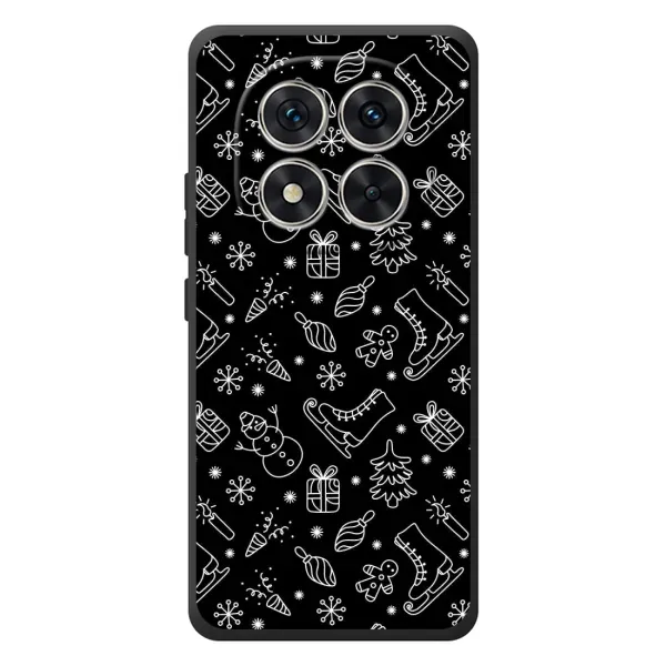 Чохол з принтом «Новорічний фон» для Xiaomi Redmi Note 15 Pro