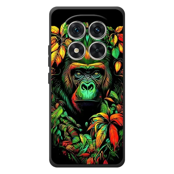 Чохол з принтом «Мавпа в квітах» для Xiaomi Redmi Note 15 Pro