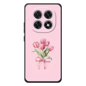Чехол с розовым рисунком для Xiaomi Redmi Note 15 (Букет цветов)