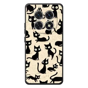 Чехол с рисунком кот на Xiaomi Redmi Note 15 (Черные коты)