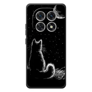 Чехол с принтом для Xiaomi Redmi Note 15 (AlphaPrint) Модные коты (Котик и луна)