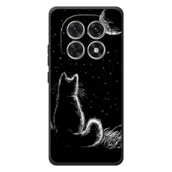 Чохол з принтом «Котик і місяць» для Xiaomi Redmi Note 15 Чохол з принтом «Котик і місяць» для Xiaomi Redmi Note 15