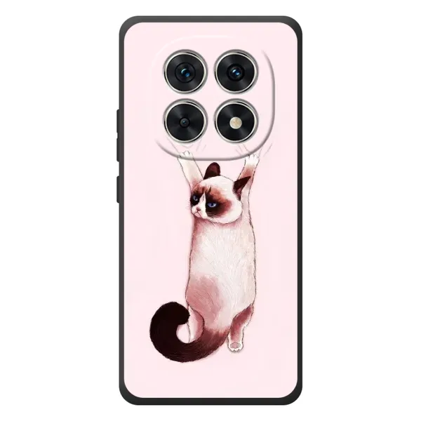 Чехол с принтом «Котик падает» для Xiaomi Redmi Note 15
