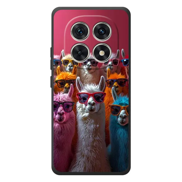 Чехол с принтом «Ламы в очках» для Xiaomi Redmi Note 15