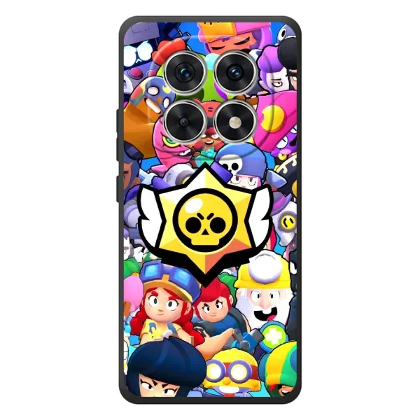 Чехол с принтом «Лого Brawl Stars» для Xiaomi Redmi Note 15