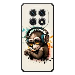 Чехол с Обезьянами Xiaomi Redmi Note 15 - (AlphaPrint) (Макака в наушниках)