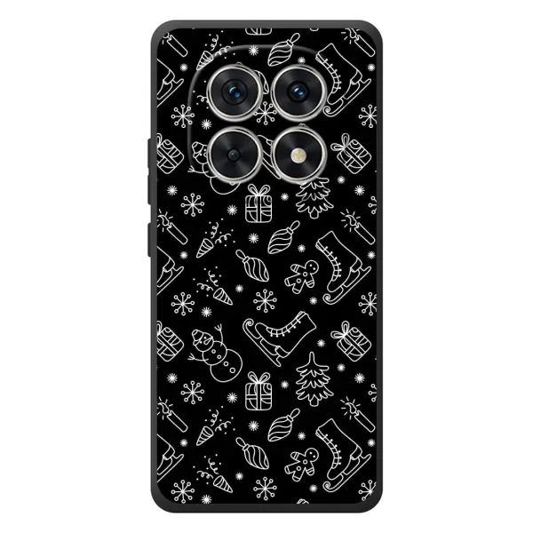 Чехол с принтом «Новогодний фон» для Xiaomi Redmi Note 15