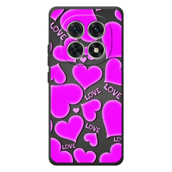 Чехол с принтом «Pink hearts» для Xiaomi Redmi Note 15