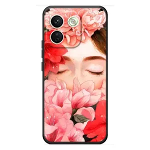 Чехлы (ART) Цветы на Xiaomi Redmi Note 17 Pro Max (VPrint) (Глаза в цветах)