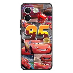 Силиконовый чехол Маквин для Xiaomi Redmi Note 17 Pro Max (Коллаж Молния Маквин)