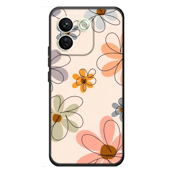 Чехол с принтом «Разноцветные цветы» для Xiaomi Redmi Note 17 Pro Max