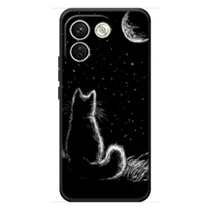 Чехол с принтом для Xiaomi Redmi Note 17 Pro Max (AlphaPrint) Модные коты