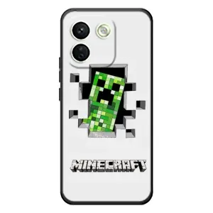 Чехол Майнкрафт на Xiaomi Redmi Note 17 Pro Max (AlphaPrint) Minecraft (крипер Майнкрафт)