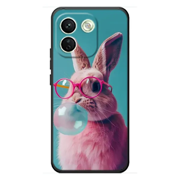 Чехол с принтом «Кролик в очках» для Xiaomi Redmi Note 17 Pro Max