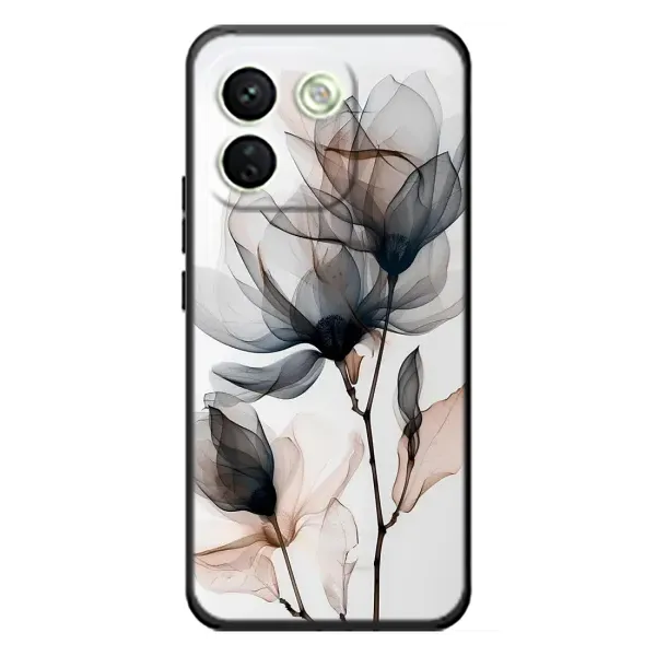 Чехол с принтом «Цветы на белом» для Xiaomi Redmi Note 17 Pro Max