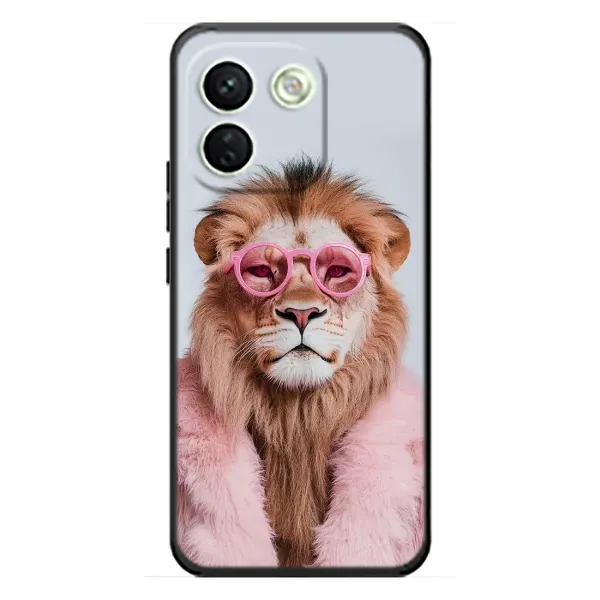 Чехол с принтом «Лев в очках» для Xiaomi Redmi Note 17 Pro Max