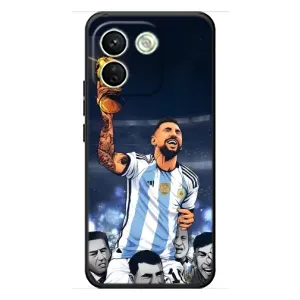 Чохли для Xiaomi Redmi Note 17 Pro Max (Leo чемпіон) (AlphaPrint) (Мессі з кубком)