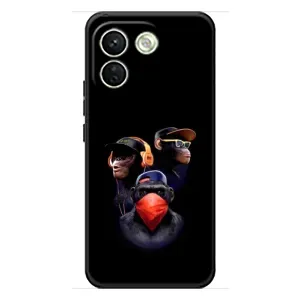 Чехол с Обезьянами Xiaomi Redmi Note 17 Pro Max - (AlphaPrint)