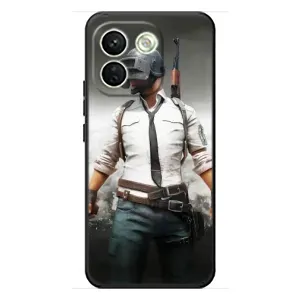 Чехол PUBG для Сяоми Редми Ноте 17 Про Макс (AlphaPrint) (Пабг мен)