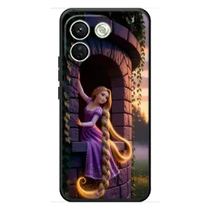 Чехол Рапунцель для Xiaomi Redmi Note 17 Pro Max (Рапунцель на башне)