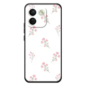 Чехол с розовым рисунком для Xiaomi Redmi Note 17 Pro Max (Розовые цветы)