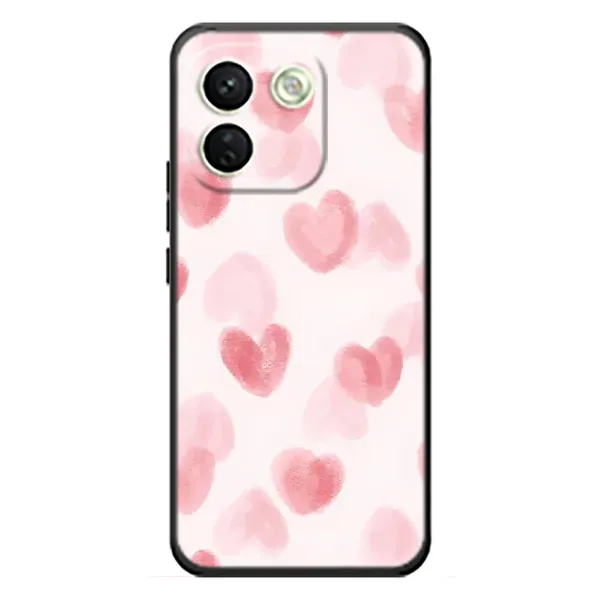 Чехол с принтом «Розовые сердечки» для Xiaomi Redmi Note 17 Pro Max