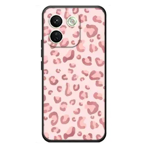 Чехол с розовым рисунком для Xiaomi Redmi Note 17 Pro Max (Розовый леопард)