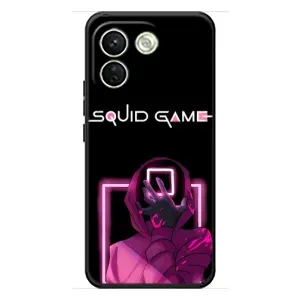 Чехол Гра в кальмара для Xiaomi Redmi Note 17 Pro Max (Неоновый охранник игры)