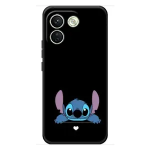 Чехол с принтом Стич на Xiaomi Redmi Note 17 Pro Max (Стич на черном)