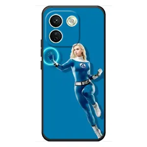 Чехол с принтом Фантастическая четверка для Xiaomi Redmi Note 17 Pro Max (Сью Сторм полет)