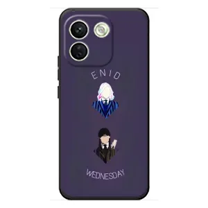 Чехлы Венсдей на Xiaomi Redmi Note 17 Pro Max Уэнсдей (AlphaPrint) (Уэнздей и подруга)
