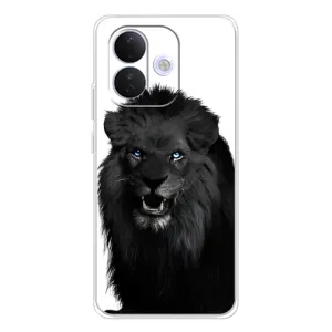 Чехлы с картинками животных Xiaomi Redmi Note 17 Pro (Черный ЛЕВ)