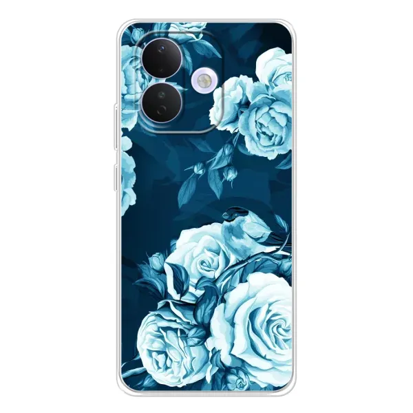 Чехол с принтом «Голубые Бутоны» для Xiaomi Redmi Note 17 Pro Чехол с принтом «Голубые Бутоны» для Xiaomi Redmi Note 17 Pro