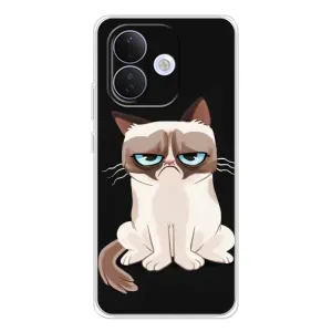 Чехол с принтом для Xiaomi Redmi Note 17 Pro (AlphaPrint) Модные коты (Грустный кот)