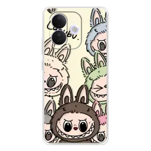 Чохол з Лабубу на Xiaomi Redmi Note 17 Pro (Золота мавпа Bored Ape)