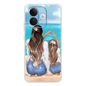 Чехол с печатью для Xiaomi Redmi Note 17 Pro - (Мама с ребенком) (AlphaPrint) (Мама с доченькой)