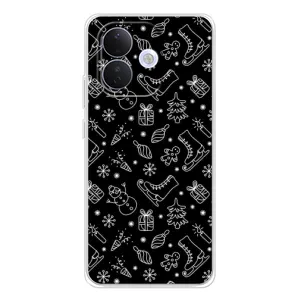 Новогодние, Праздничные Чехлы для Xiaomi Redmi Note 17 Pro - 2024 год (Новогодний фон)