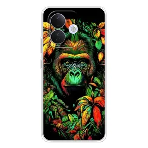 Чехол с Обезьянами Xiaomi Redmi Note 17 Pro - (AlphaPrint) (Обезьяна в тропиках)